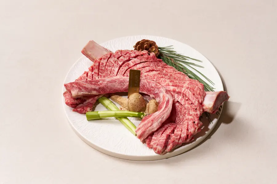 1++ 꽃갈비살 Boneless Short Rib 120g — 1++ 한우 구이 단품